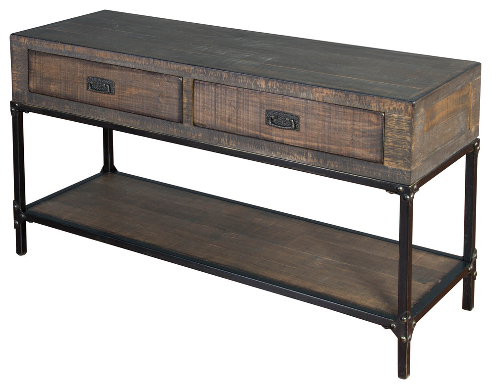 Leaf Sofa Console Table Industrial Tables By Sunny Designs Inc - Sunny Designs Sofa Table Leaf Sofa Console Table Industrial Tables By Sunny Designs Inc - Sunny Designs Sofa Table