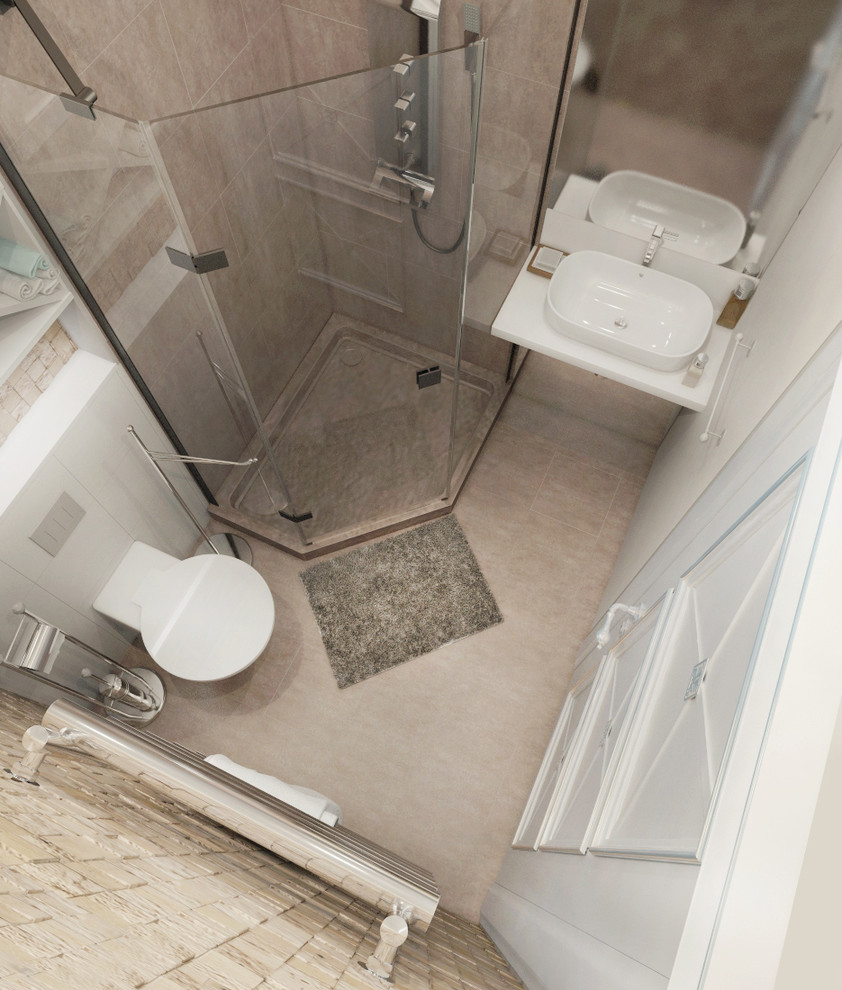 Интерьер душевой комнаты в современном стиле