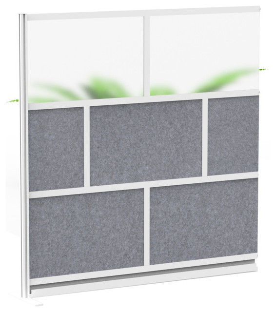 Offex Modular Room Divider Wall System 70" x 70" AddOn Wall