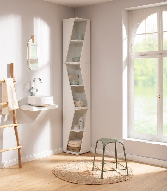 Eckregal fürs Bad - Minimalistisch - Badezimmer - Nürnberg