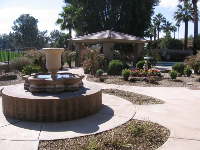 Water Features mediterranean-patio