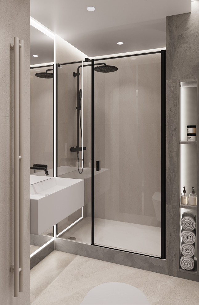 проект "Сдержанный комби на 87м2"