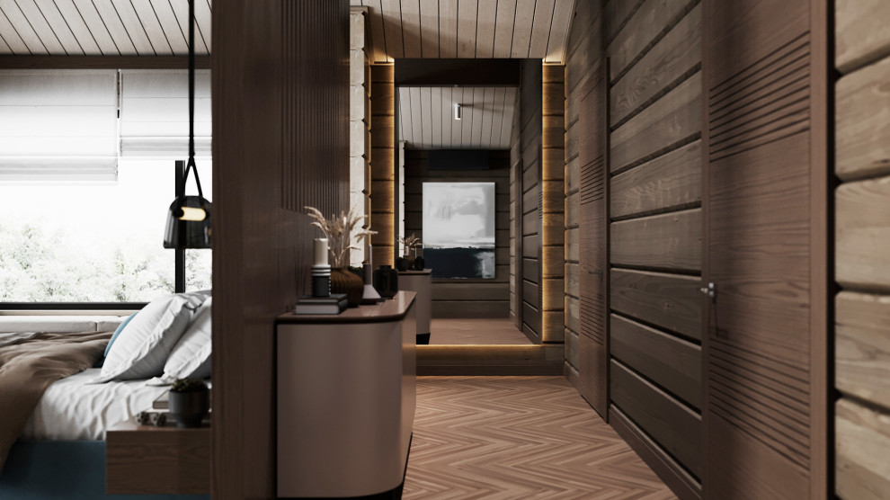 Проект интерьера деревянного дома в п.Завидово