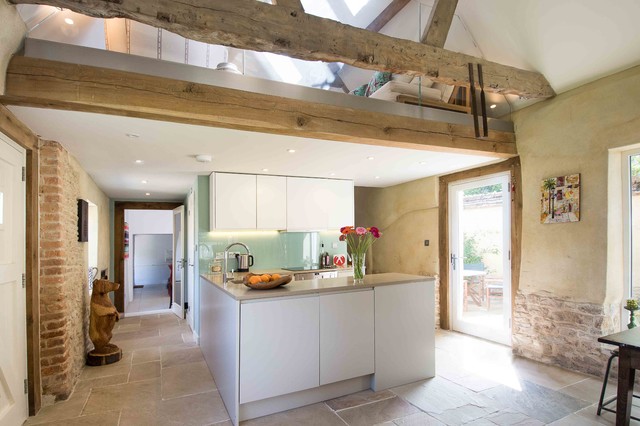 Grade II Listed Barn Conversion traditional-kitchen
