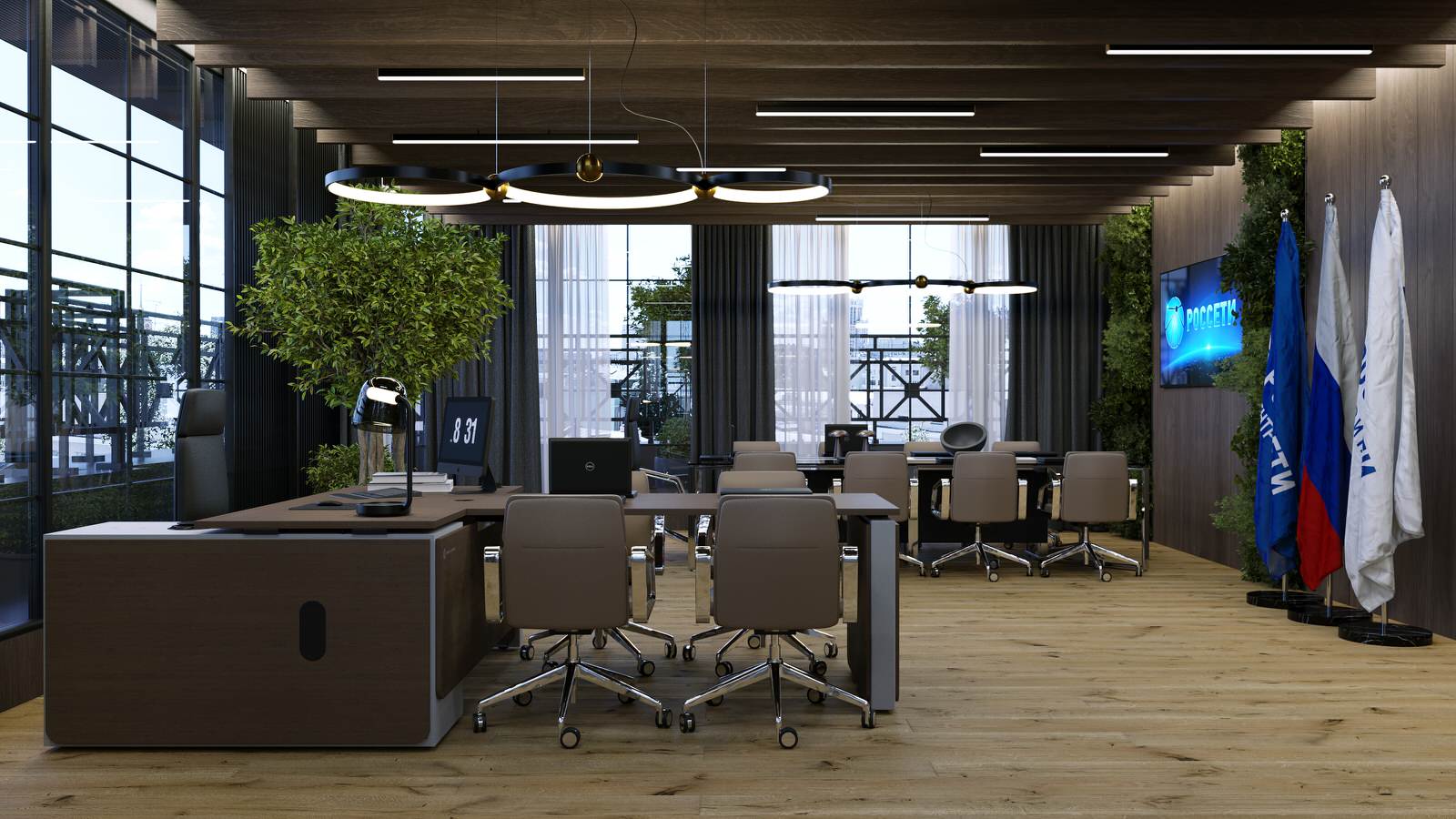 Беседка на крыше здания в Москве