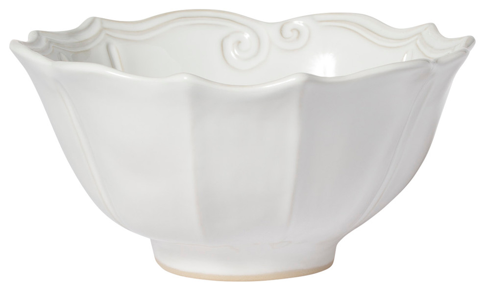Incanto Stone White Baroque Medium Serving Bowl