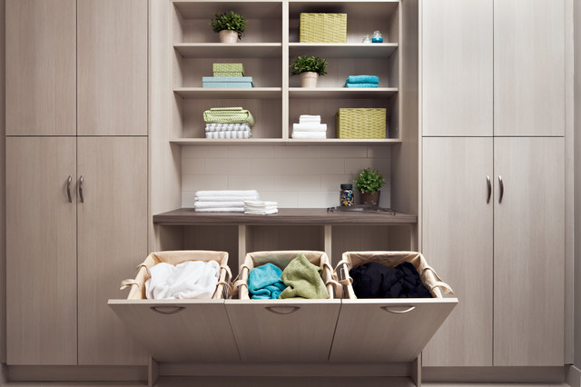 The Hardworking Laundry Make Room For, Tall Bathroom Cabinet With Built In Laundry Basket