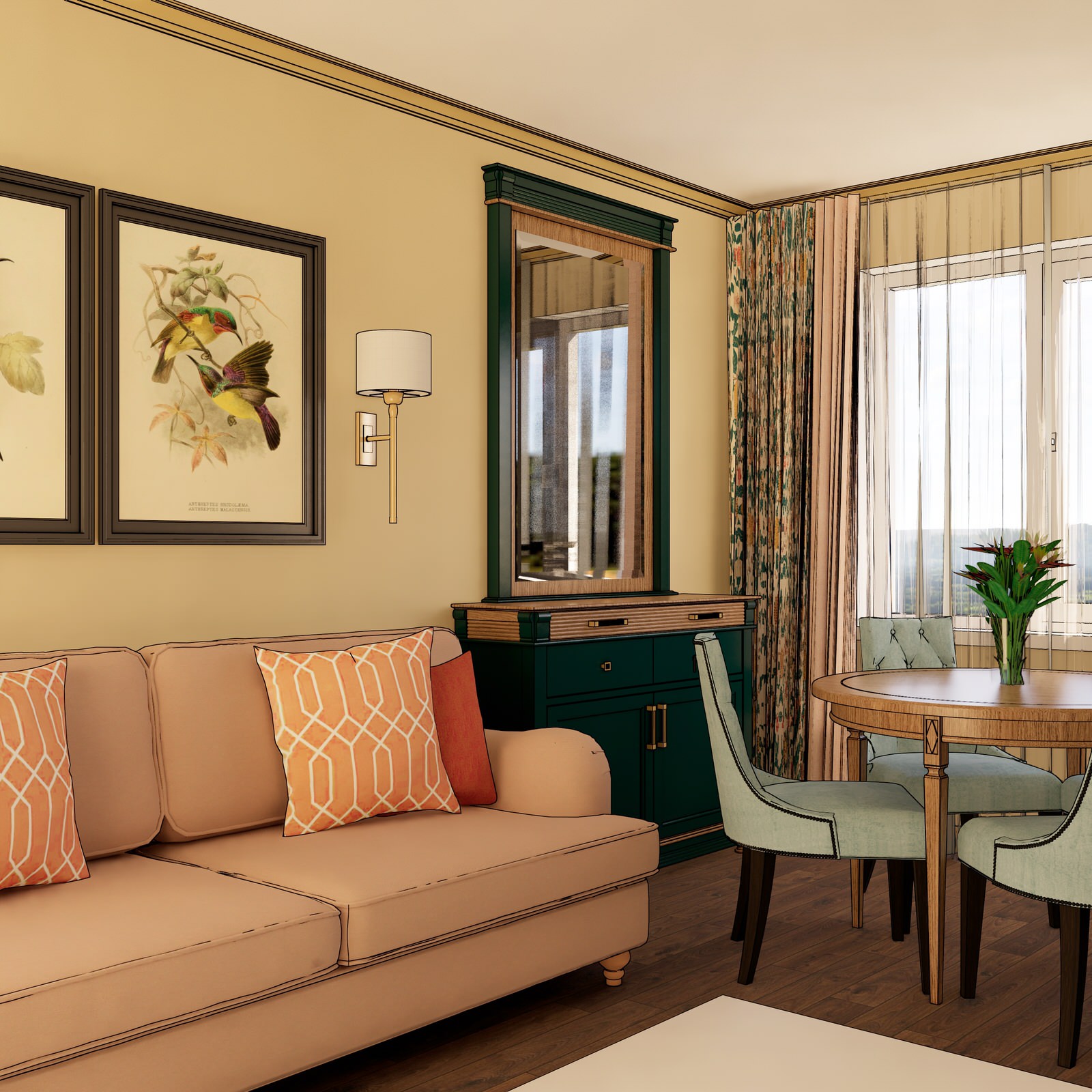 Гостиная "Райский сад"