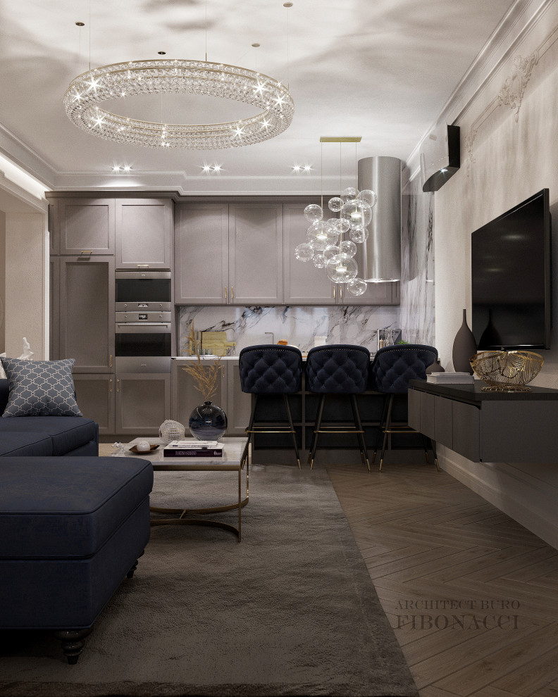 Проект квартиры 100 м. кв. на петровском острове