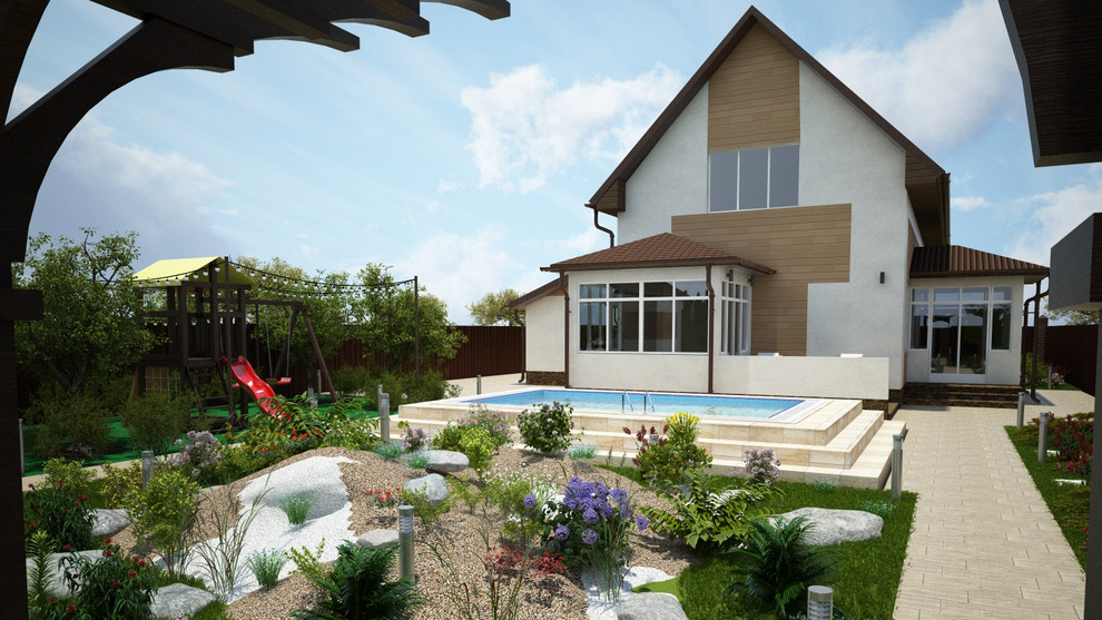 Проект архитектурного решения и благоустройства участка загородного дома