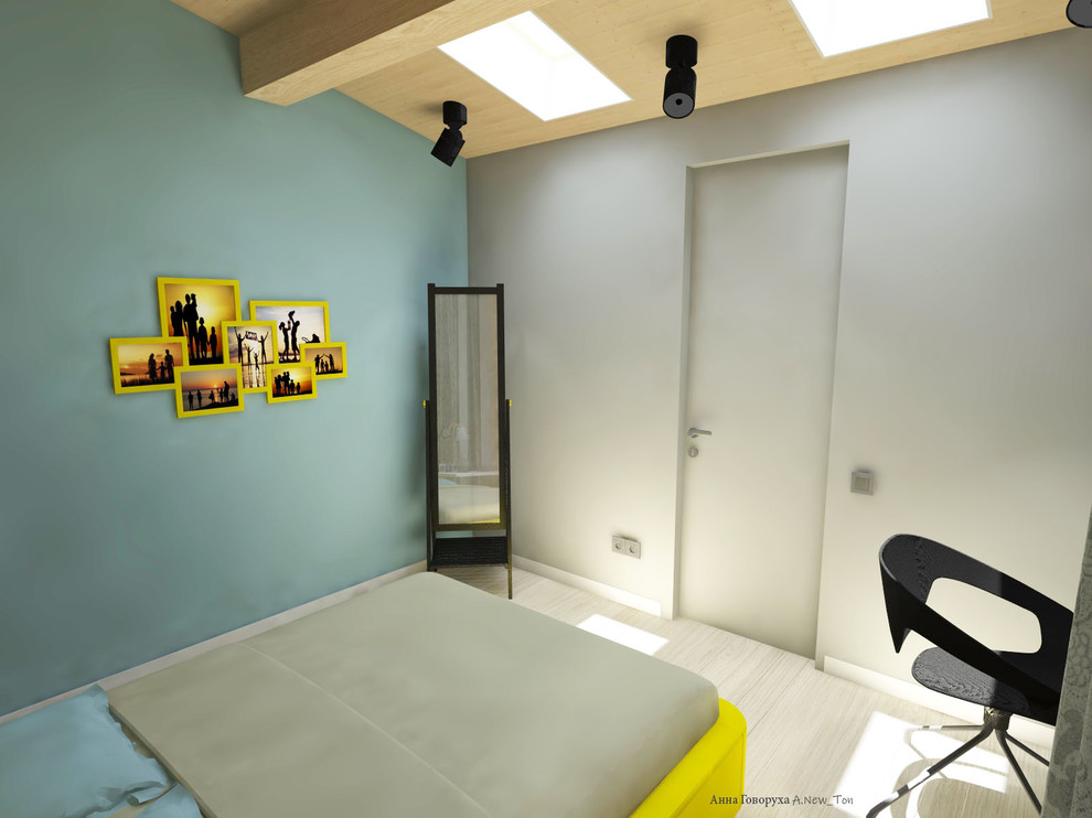 Двухэтажная квартира в мансардном этаже.