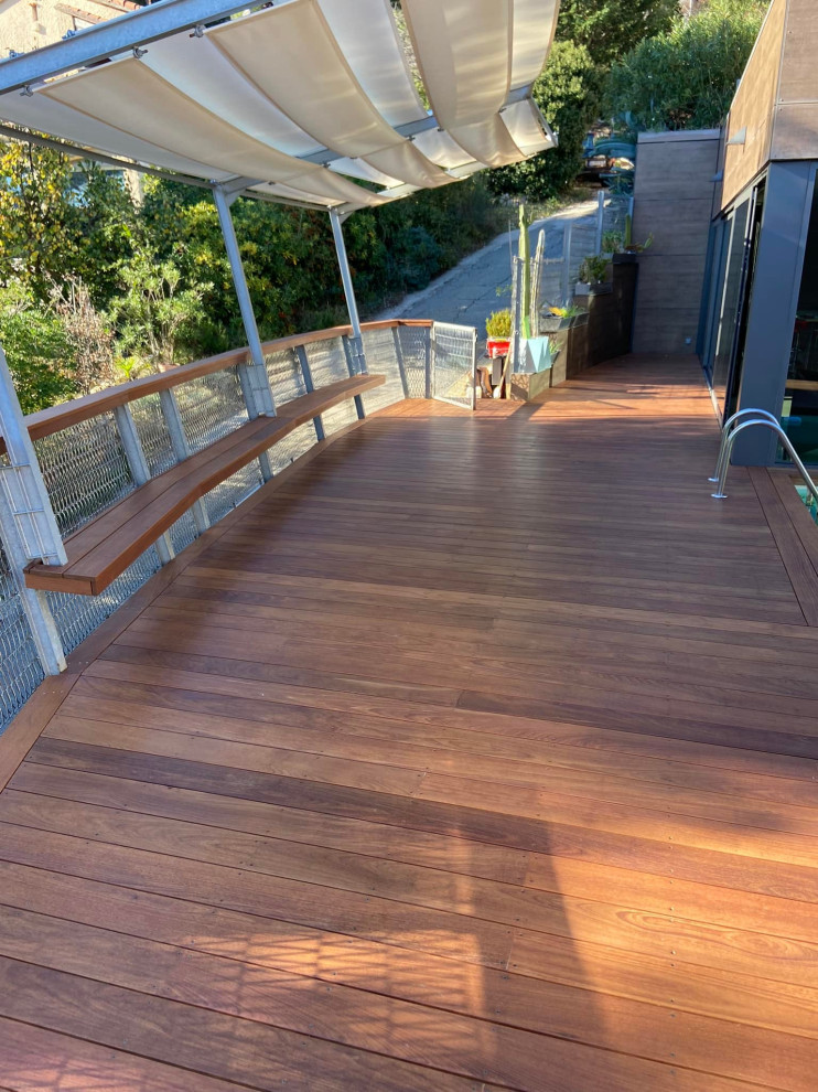 Petite terrasse en IPE sur la côte bleue