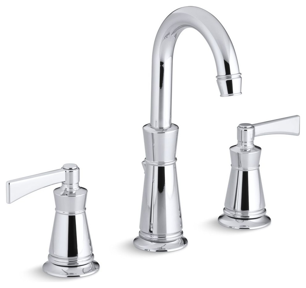 Kohler Archer Widespread Bathroom Sink Faucet With Lever Handles
