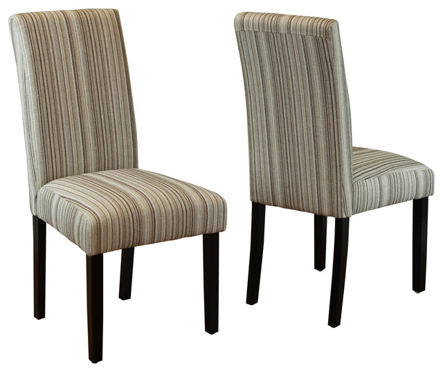 striped dining chairs