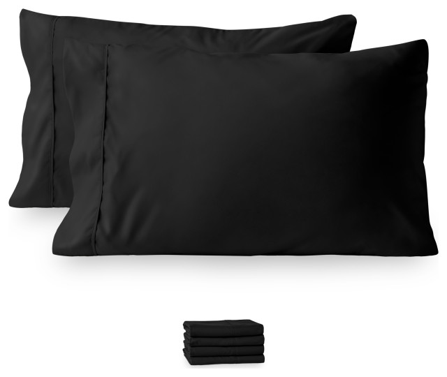 black standard pillowcases