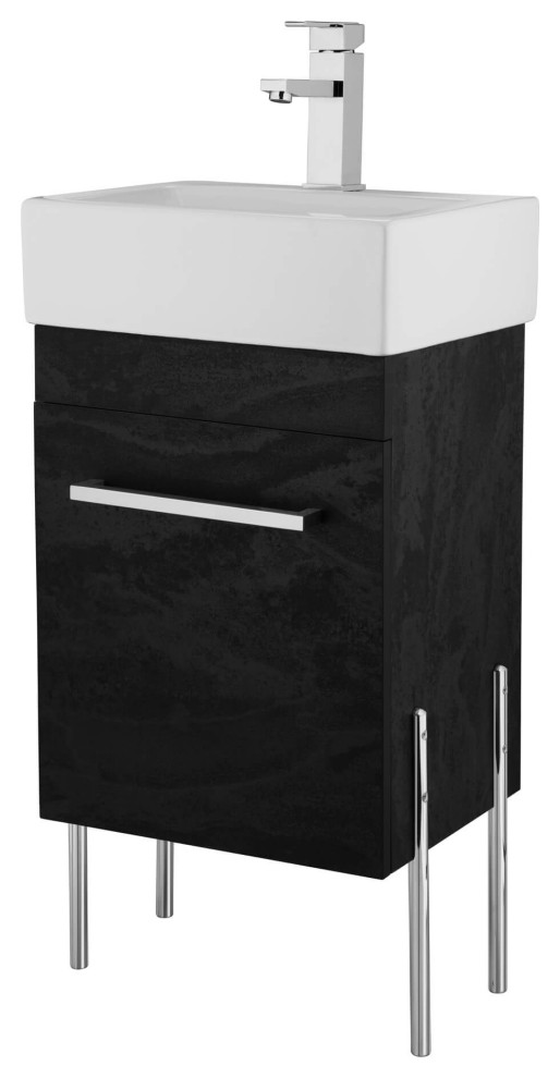 Fine Fixtures Modern Vanity Set, 18" Contemporary Bathroom Vanities