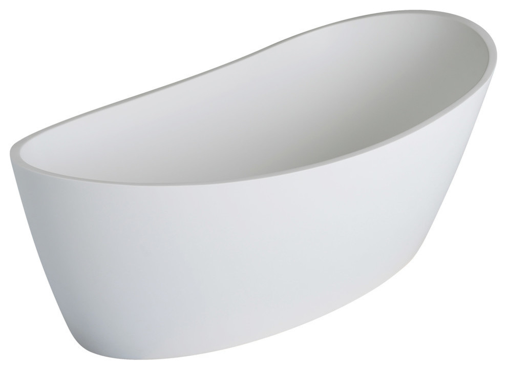 Dune Freestanding Soaker Tub II, 68"x34"x29" Contemporary Bathtubs