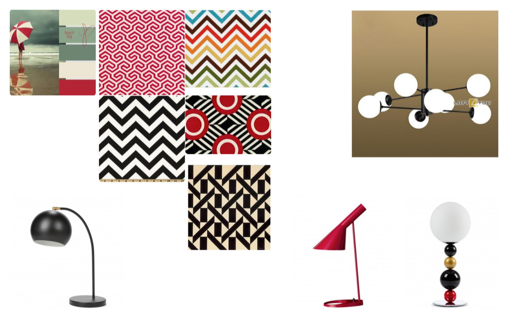 Мини-отель. Mood boards, развертки