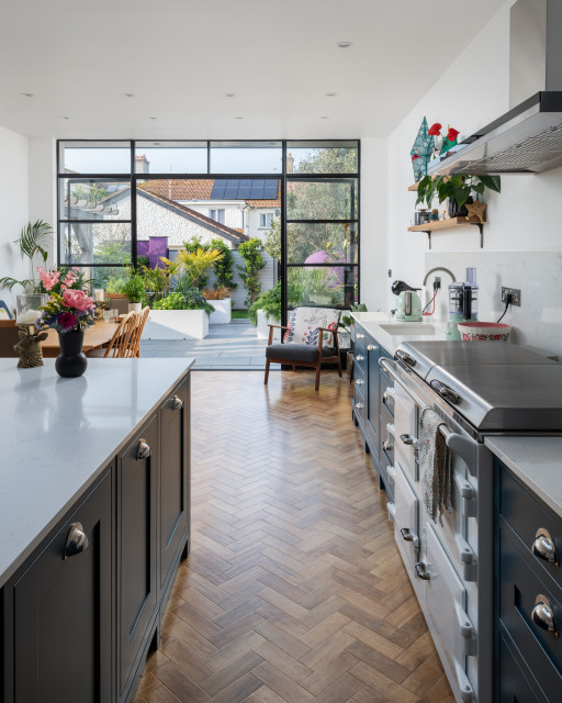 Downs View, Bude, Cornwall contemporary-kitchen