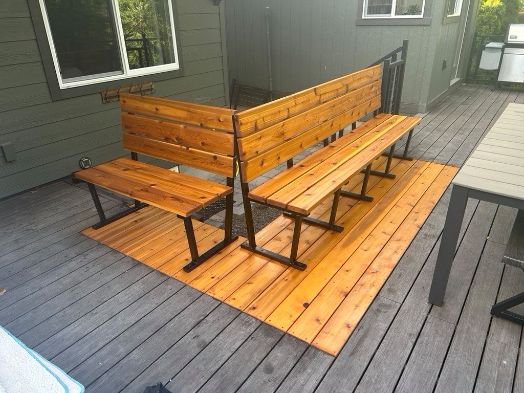 Deck addition after hot tub removal