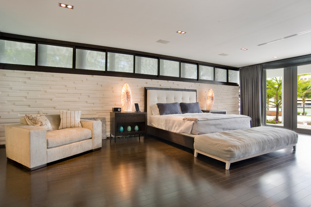 Miami Beach Glass House - Contemporary - Bedroom - Miami - by Andi Beck Interior Design