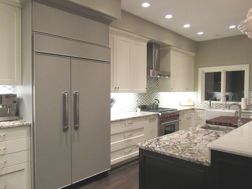 Transitional kitchen photo in Boston