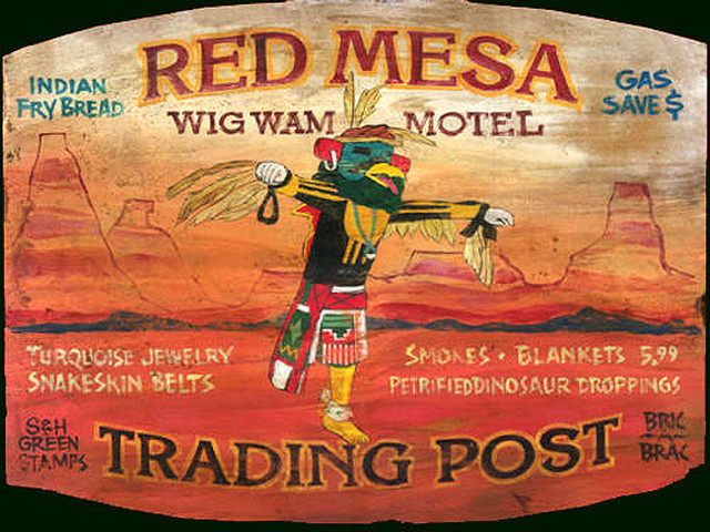 Nostalgic Motel Signs, Large  Western Native American Sign, 18x30