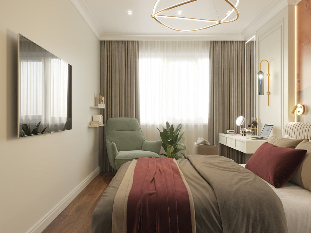 Светлая квартира в стиле неоклассика