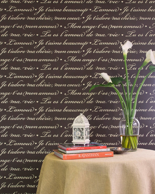 French Love Letters Wall Stencil By Royal Design Studio - Grass Stencil For Wall French Love Letters Wall Stencil By Royal Design Studio - Grass Stencil For Wall