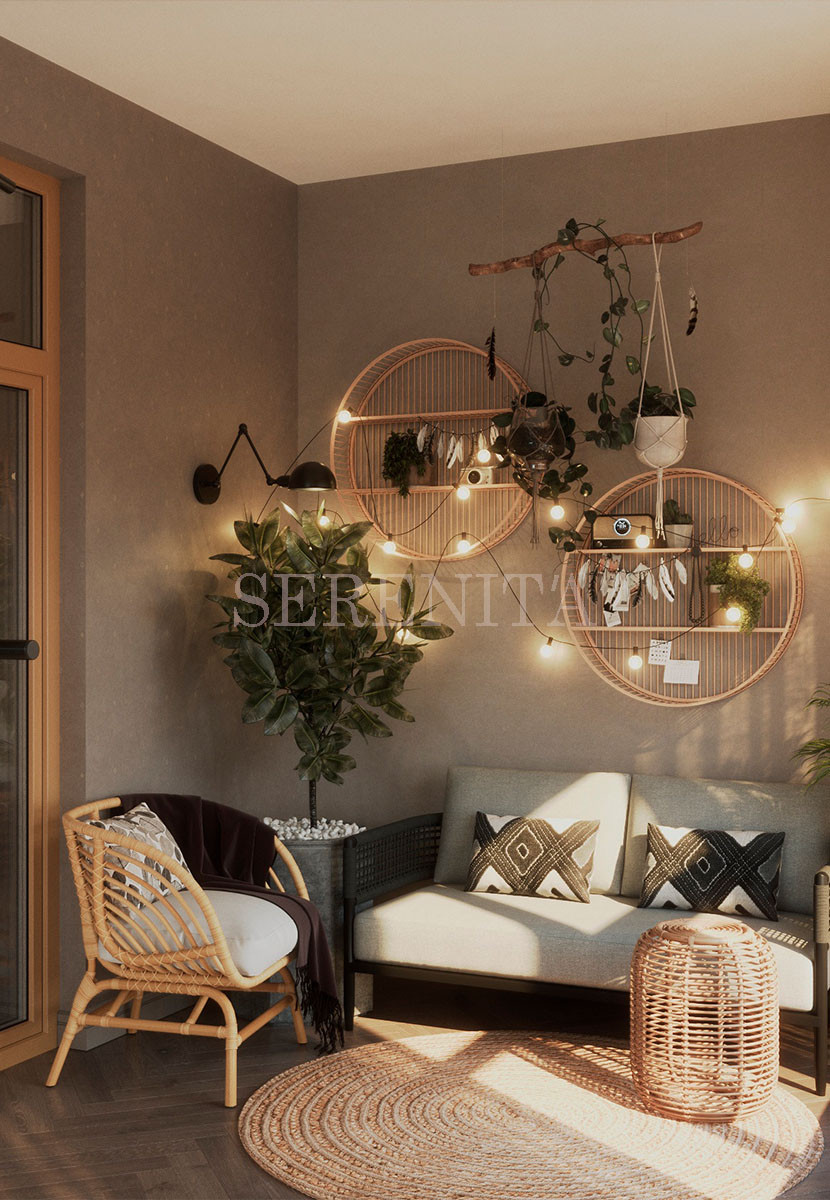 Эко стиль в квартире ЖК Арбат