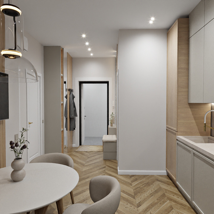 Квартира в бежевых тонах