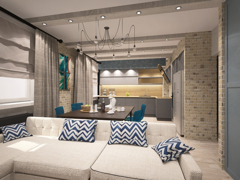 Кухня-гостиная, г.Тюмень