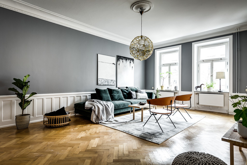 This is an example of a contemporary living room in Stockholm.