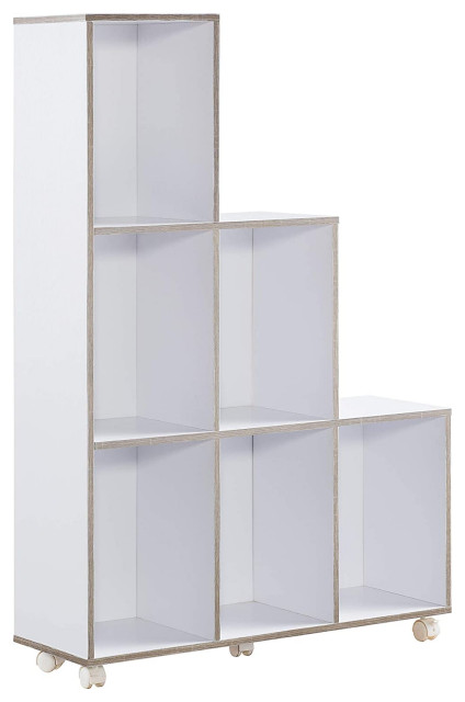 Unique Bookcase With Caster Wheels 6, Bookcase On Wheels Uk