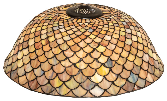 20 Wide Tiffany Fishscale Shade - Beach Style - Lamp Shades - by Meyda |  Houzz