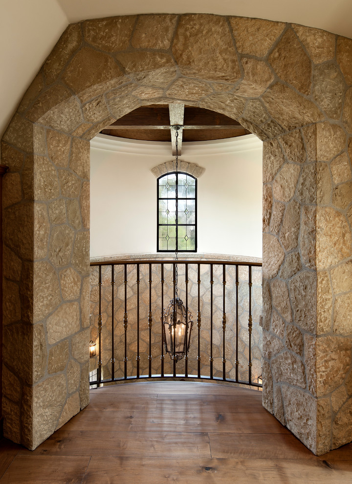 This is an example of a traditional hallway in Santa Barbara.