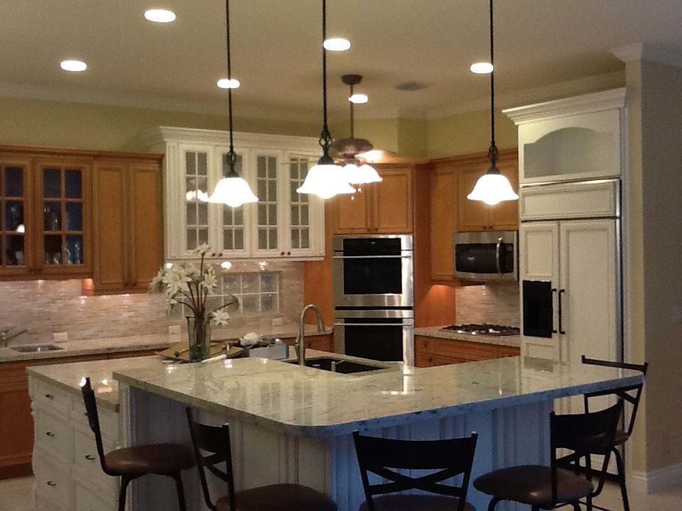 Kitchen - transitional kitchen idea in Miami