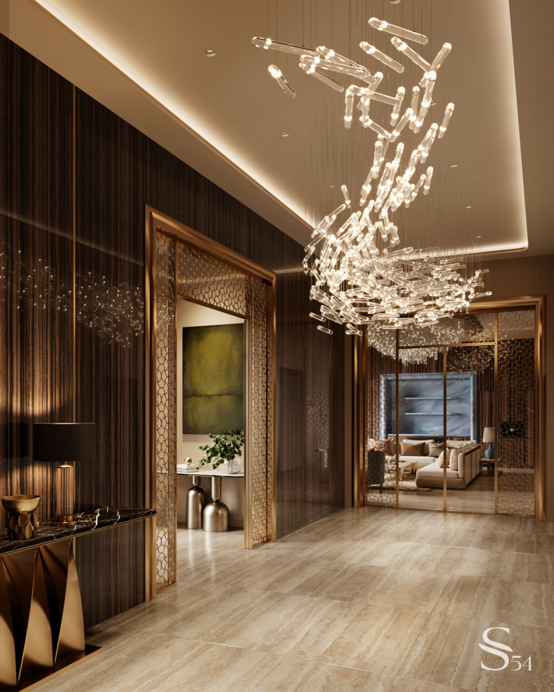Главный холл с уникальной стеклянной люстрой