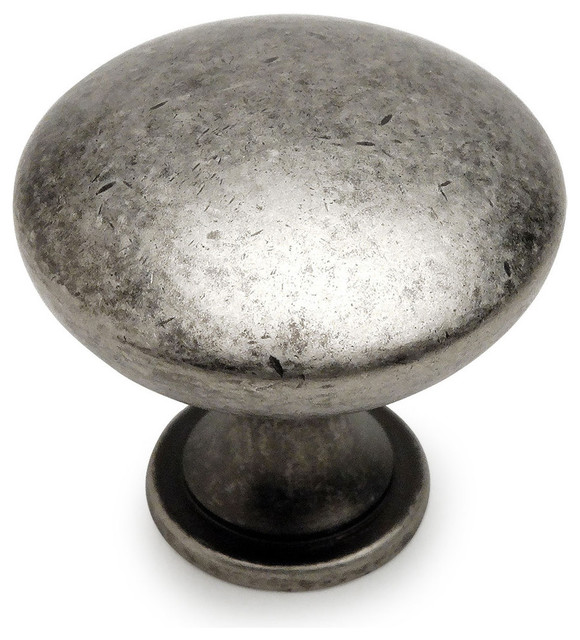 Cosmas 5305WN Weathered Nickel Round Knob Transitional