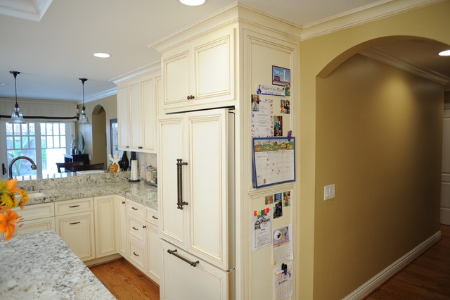 Magnetic Wood Refrigerator Panels Traditional Kitchen San