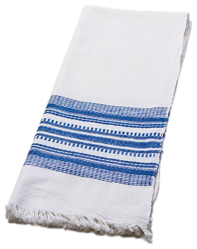 Sobremesa by Greenheart Blue Handwoven Towels, Set of 4