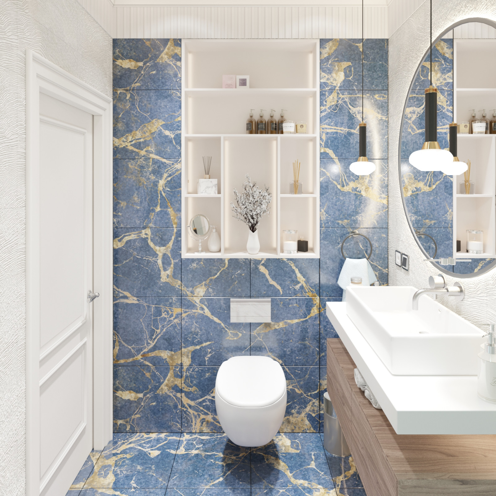 легкая неоклассика в голубом