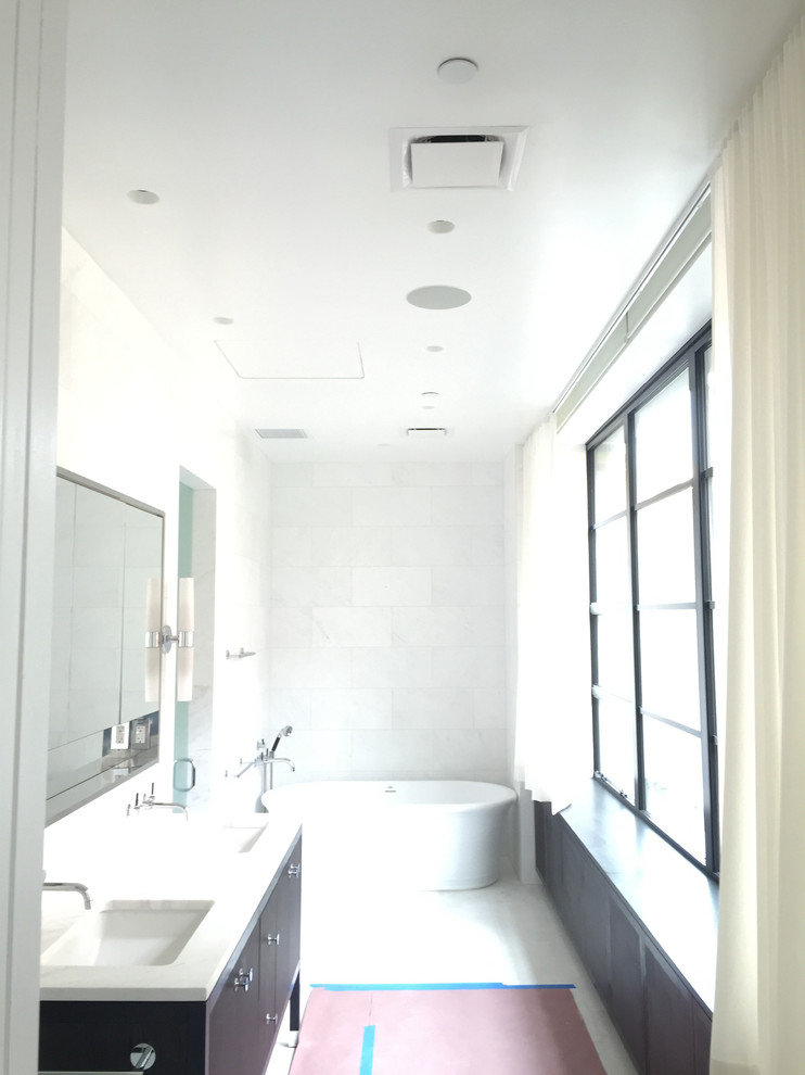 Источник вдохновения для домашнего уюта: главная ванная комната среднего размера в стиле модернизм