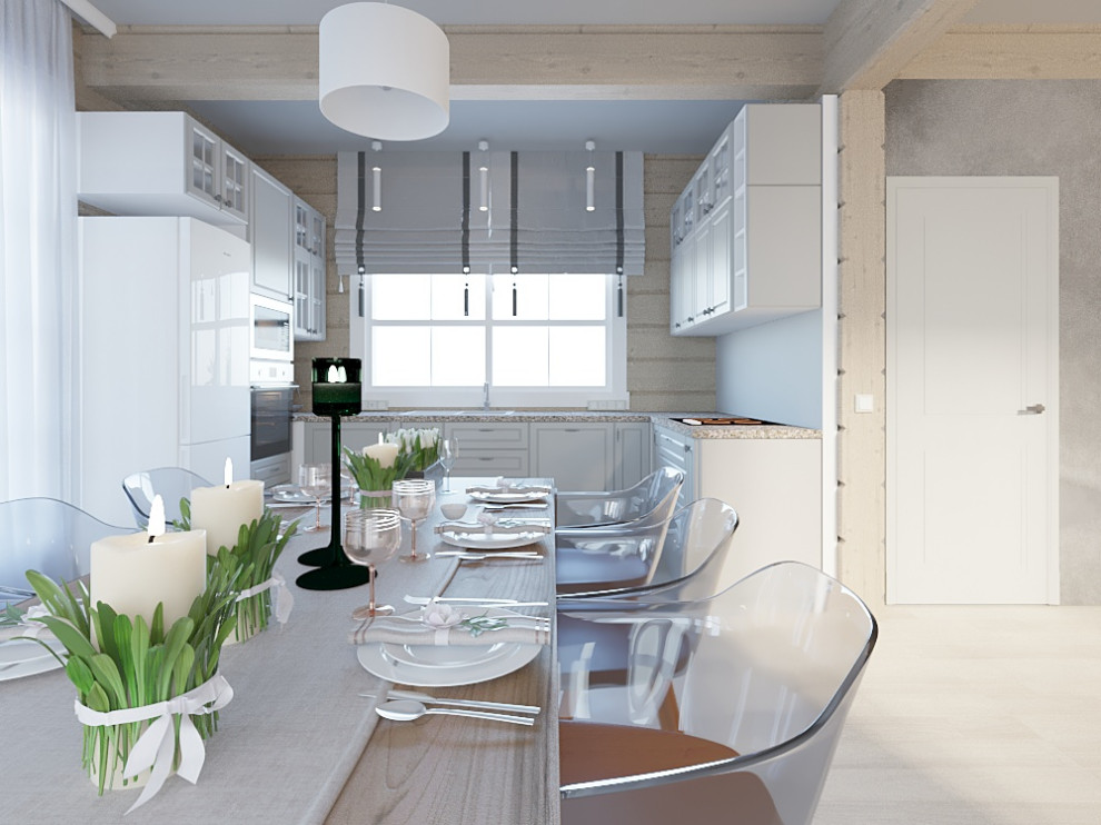 Двухэтажный деревянный дом