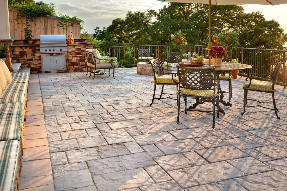 This is an example of a mid-sized country patio in Other.