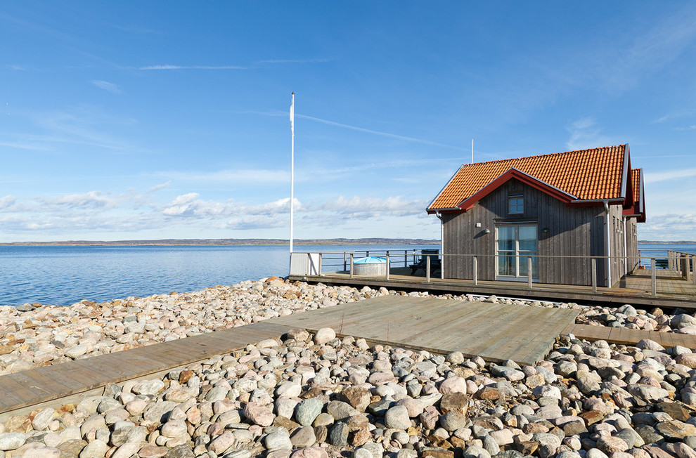 This is an example of a beach style exterior in Stockholm.