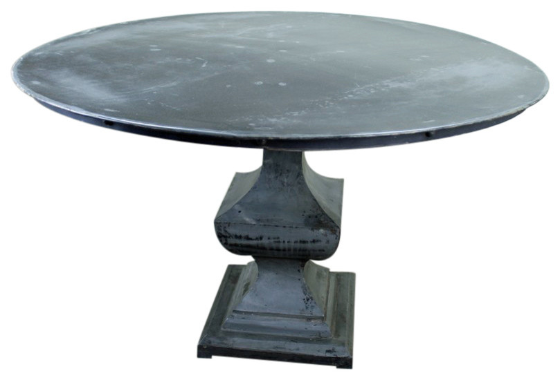 Rustic Metal Round Dining Table