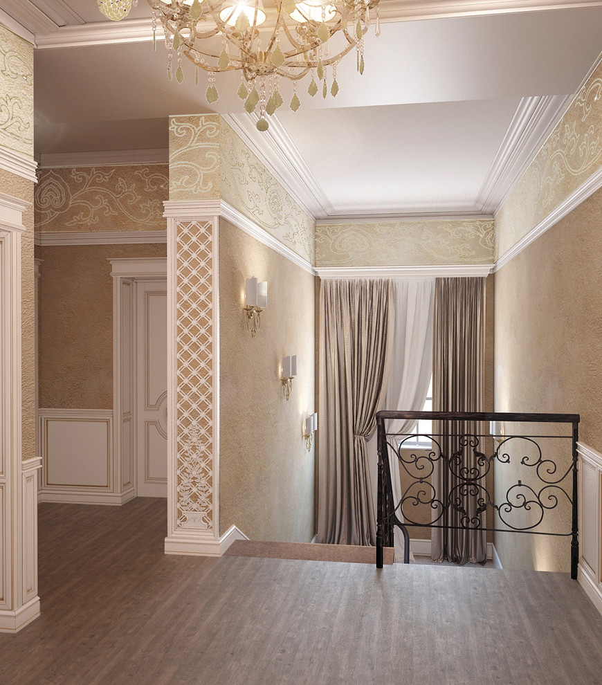 Дом для дружной семьи с тремя детьми в классическом стиле.