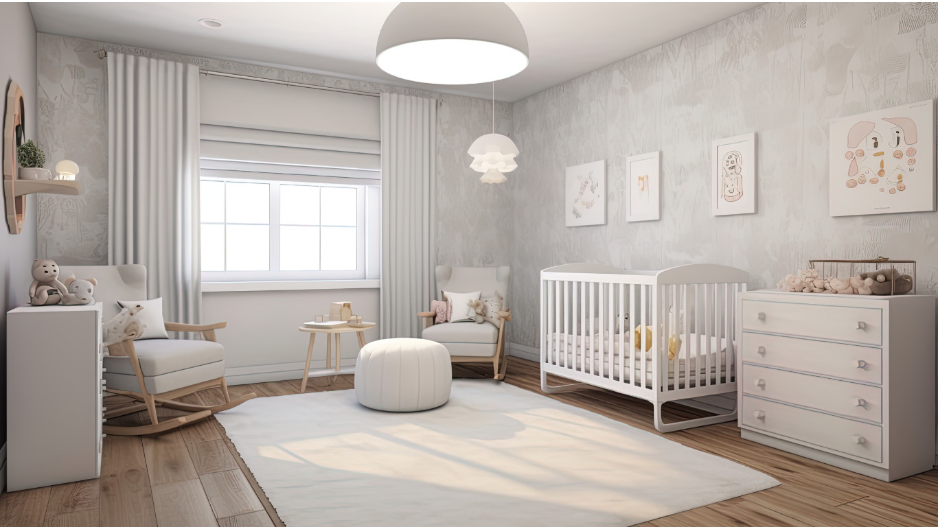 Bright and Airy Girls Bedroom in Egham