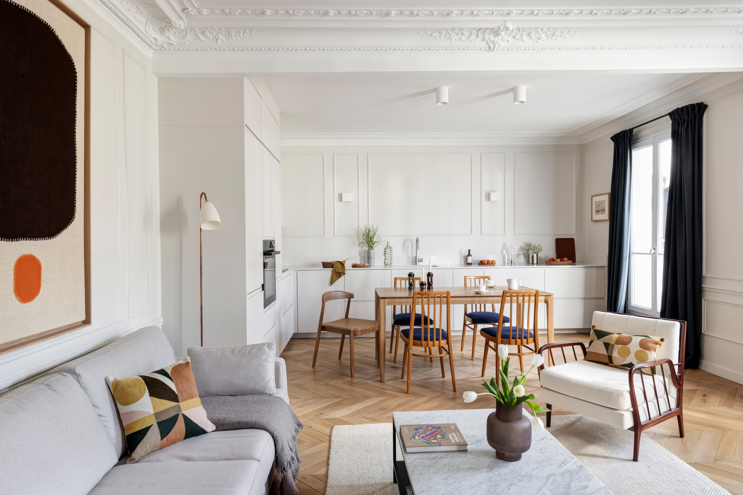 Rénovation totale d'un haussmannien de 80 m²